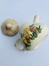 Arnel's Handpainted Mushroom Speckled Beige Ceramic Teapot (read Description) picture