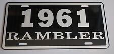 METAL LICENSE PLATE 1961 61 RAMBLER NASH AMC AMERICAN MOTORS 660 440 picture