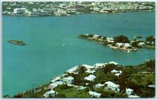 Postcard - Aerial View of Paget showing City of Hamilton, Bermuda picture
