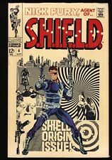 Nick Fury, Agent of SHIELD #4 FN+ 6.5 Jim Steranko Cover Marvel 1968 picture