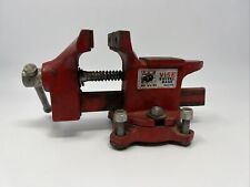Vintage Rare Red BUFFALO Bench HV-35 Vise With Swivel Base Made In Taiwan picture
