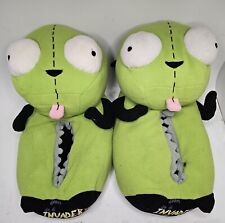 Invader Zim GIR Dog Suit Plush Slippers Plush Adult Large 9-10 Green 2005 Rare picture