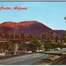 c1960s North of Flagstaff, AZ Sunset Crater Volcano Cinder Cone Route 66 PC A242 picture