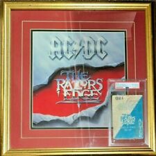 AC/DC Brian Johnson Signed Original 1990-91 Razors Edge Backstage Pass PSA/DNA picture
