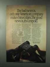 1993 Leupold Binoculars Ad - Only One American Makes picture