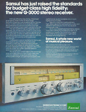 1977 Sansui G-3000 Stereo System Receiver Radio vintage Print Ad Advertisement picture