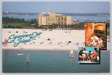 Sheraton Sand Key Resort, Aerial View, Clearwater Beach FL Florida 4x6 Postcard picture