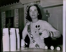 LG874 1962 Original Photo JEAN LESLIE ALLEN America's Junior Miss Beauty Pageant picture
