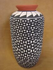 Acoma Pueblo Hand Painted Fine Line Pottery Vase by Concho picture