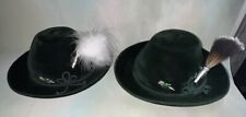 VTG 1959 Pair Oktoberfest Hats With Pins For Couple Man’s & Lady’s Germany picture