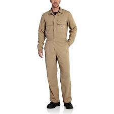 Carhartt Men's Flame Resistant Work Coverall-Khaki-50 Short-NWT-C97 picture