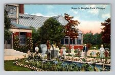 Chicago, IL-Illinois, Scene In Douglas Park Antique, Vintage Souvenir Postcard picture