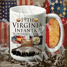 19th Virginia Infantry 15-ounce American Civil War themed coffee mug/cup picture
