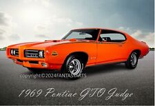 1969 Pontiac GTO Judge Muscle Car Poster Sized Glossy Photo Print 13