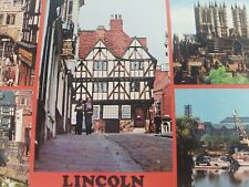 C 1970s Stone Bow High Bridge Steep Hill Cathedral Brayford Lincoln UK Postcard picture
