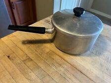 Vtg Wear Ever Stainless Steel w/Aluminum Core USA 3 qt Saucepan w/Lid picture