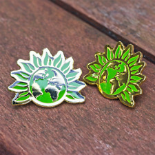 Official Green Party of England & Wales (GPEW) Enamel Lapel Pin Badge (One) picture
