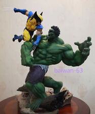 Movie The Avengers Wolverine Versus Hulk Oversized Statue Figurine 31cm Gift New picture