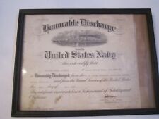 1946 UNITED STATES NAVY HONORABLE DISCHARGE CERTIFICATE - TUB RSS picture