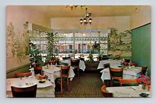 Perry Georgia New Perry Hotel & Motel Interior Coffee Shop Chrome Postcard picture