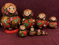 Russian Matryoshka Nesting Dolls Set Of 10 picture