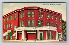 Opelousas LA-Louisiana, James Hotel, Advertising, Vintage Souvenir Postcard picture