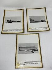 (3) 1956 Photos Army Trailer German Aberdeen Proving Ground Official Specs picture