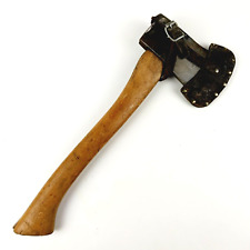 Vintage SAW Swedish Axe Works 2-lb Hatchet Axe w/ Wood Handle and Leather Sheath picture