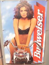 vintage budweiser girl poster picture