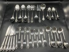 VTG ONEIDA DESTINCTION DELUXE STAINLESS  FLATWARE 38 PC-KENNETH SQUARE picture