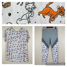 RARE Walt Disney Parks Aristocats Cat Shirt Pants PJs WDW Reigning Cats Size S M picture