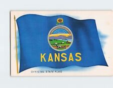 Postcard Kansas Official State Flag Kansas USA picture