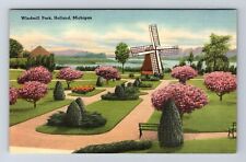Holland MI-Michigan, Windmill Park, Antique, Vintage Postcard picture