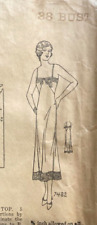 RARE 1920s MAIL ORDER PATTERN 7482 BUST 38 LADIES SLIP BRASSIERE TOP *COMPLETE picture