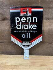 Antique Original Rare Penn Drake oil lubester handle Sign Paddle picture
