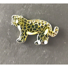Cheetah Enamel Hat Lapel Pinback Pin picture