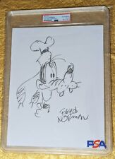 FLOYD NORMAN Sketch Signed Hand Drawn Jumbo Size Walt Disney Goofy PSA DNA picture