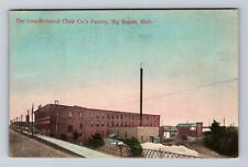 Big Rapids MI-Michigan, The Luce Redmond Chair Co's Factory, Vintage Postcard picture