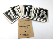 Vintage 1908 Domestic  Animals Card Game w/Instructions--The Cincinnati Game Co. picture