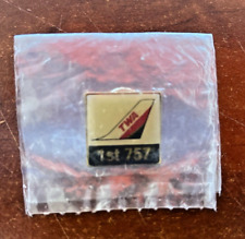 BOEING TWA AIR LINES 1ST 757   LAPEL PIN airlines pin collectible year 1996 picture