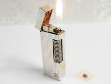 Dunhill Rollagas Lighter d Mark Silver Plated With flint All Working (920 picture