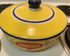 Maggi Ceramic Baking Dish w/ Lid Made in Mexico by MonHos Rooster - VTG picture