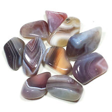 Gray Botswana Agate Tumbled Polished Natural Stones, 3 Set Sizes, Your Choice picture