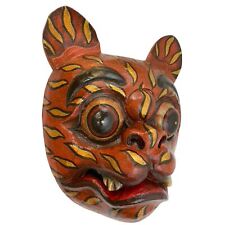 Balinese Barong Macan Tiger Mask Guardian Topeng Demon Bali Folk Art Handmade picture
