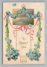 Flower Greeting Vintage Postcard picture