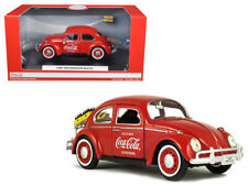 1966 Volkswagen Beetle with Rear Luggage Rack Red with Two Bottle Cases picture