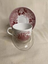 Old English Staffordshire Adams House Of Seven Gables Cup And Saucer Rare picture