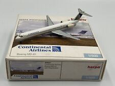 HERPA WINGS (506021) 1:500 CONTINENTAL AIRLINES BOEING MD-81 BOXED  picture