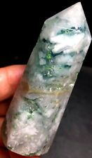 78g New discovery NATURAL Feather FLUORITE QUARTZ CRYSTAL WAND POINT Healing   picture