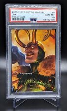 2015 Fleer Marvel Retro- 1994 Flair #9 Loki- PSA 10 Gem Mint picture